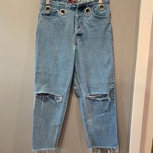 Straight leg jeans